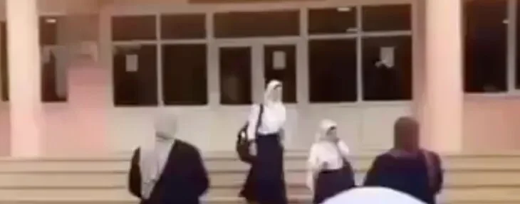 Video shows students turned away from Baku schools over hijab ban